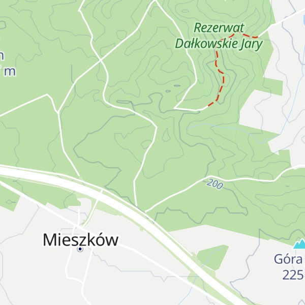 Map of Łysa Góra