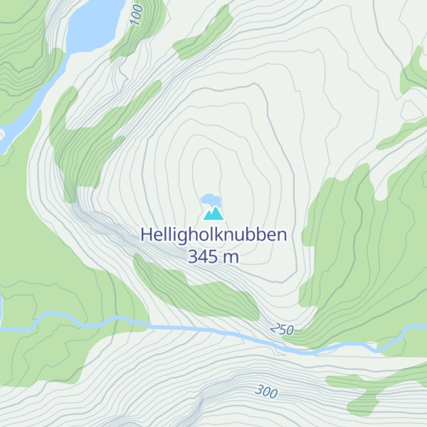 Map of Helligholknubben