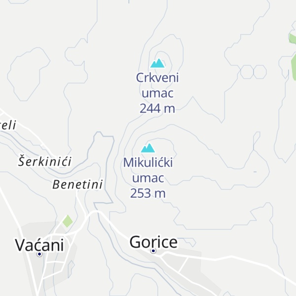Map of Mikulićki umac