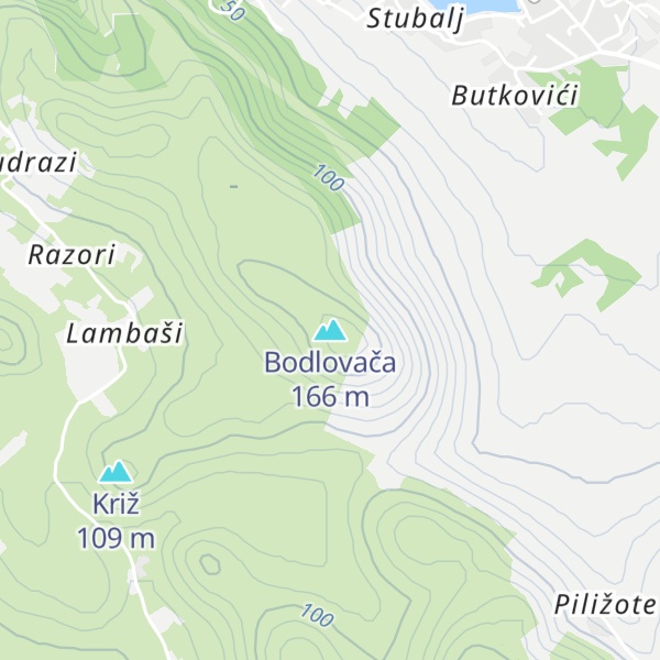 Map of Bodlovača