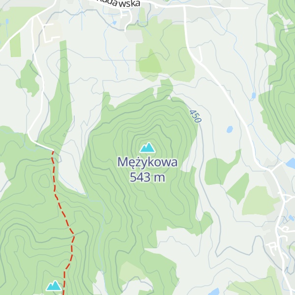 Map of Mężykowa