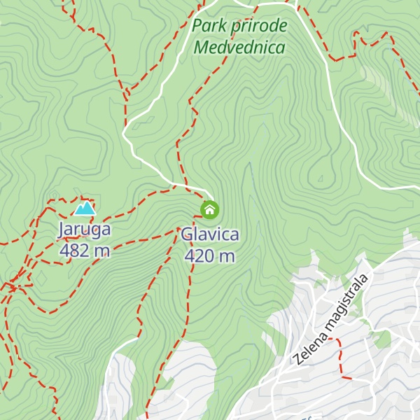 Map of Glavica