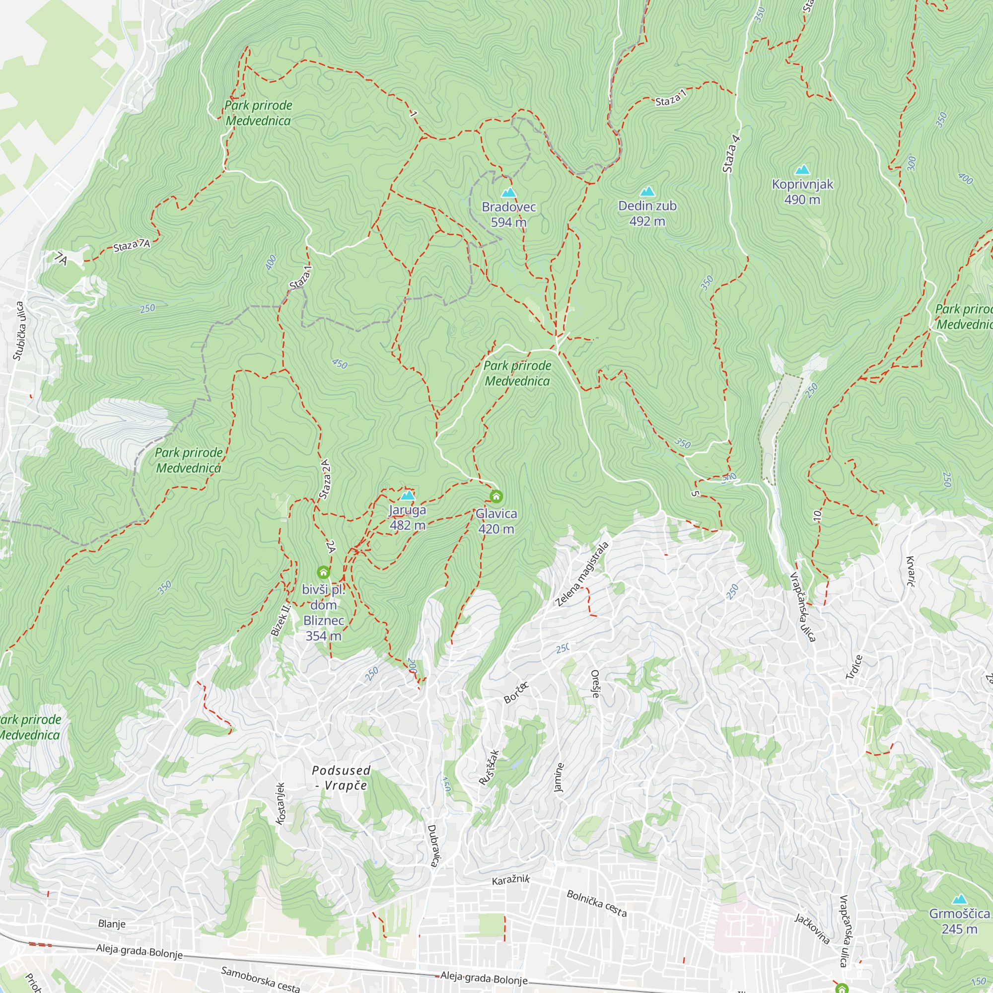 Glavica map