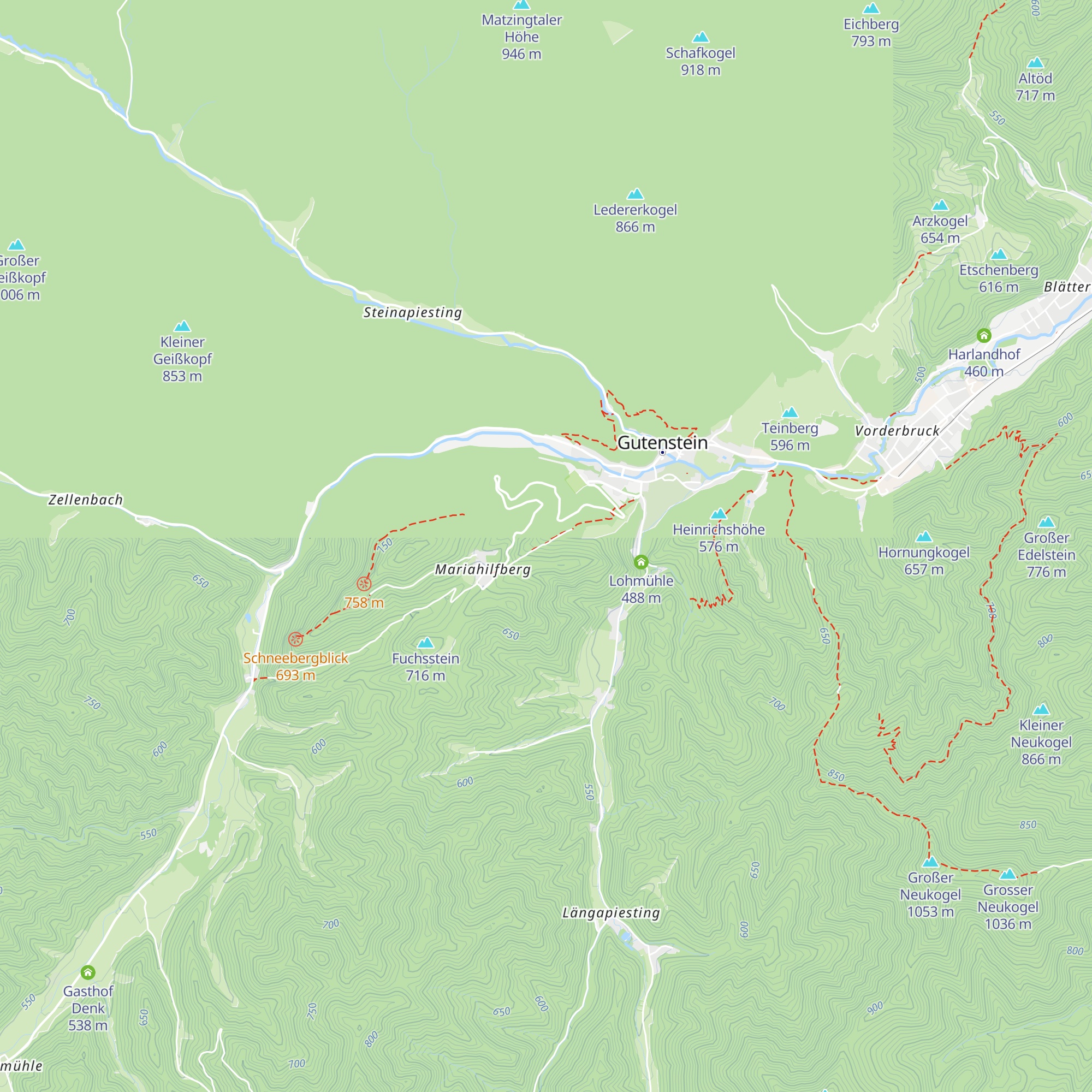 Brunnhäusl map