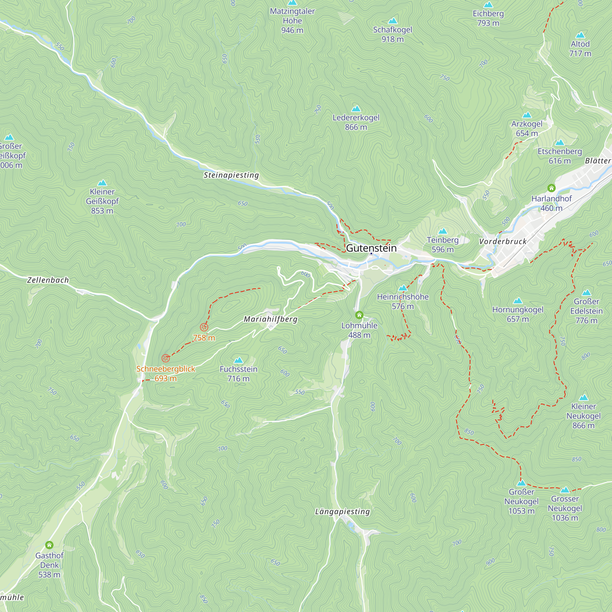 Brunnhäusl map