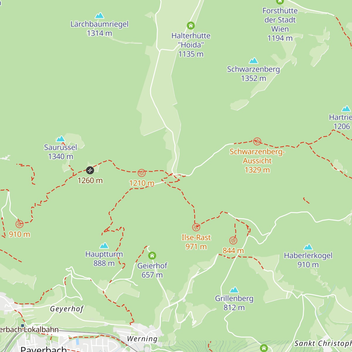 Waldburgangerhütte map