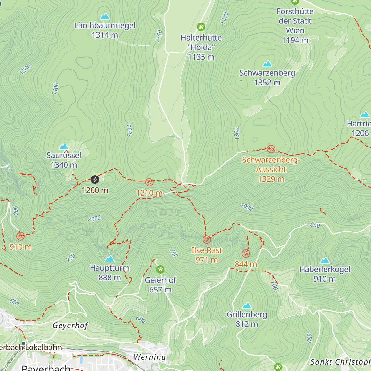 Waldburgangerhütte map