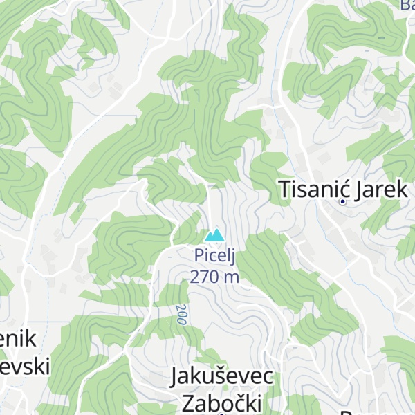 Map of Picelj