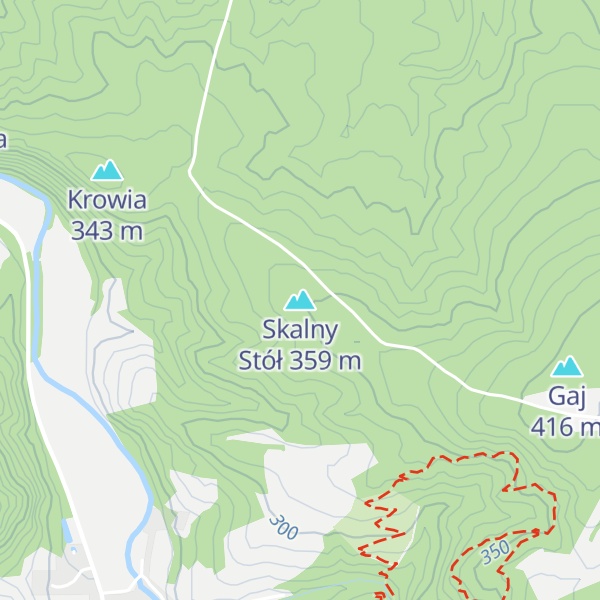 Map of Skalny Stół