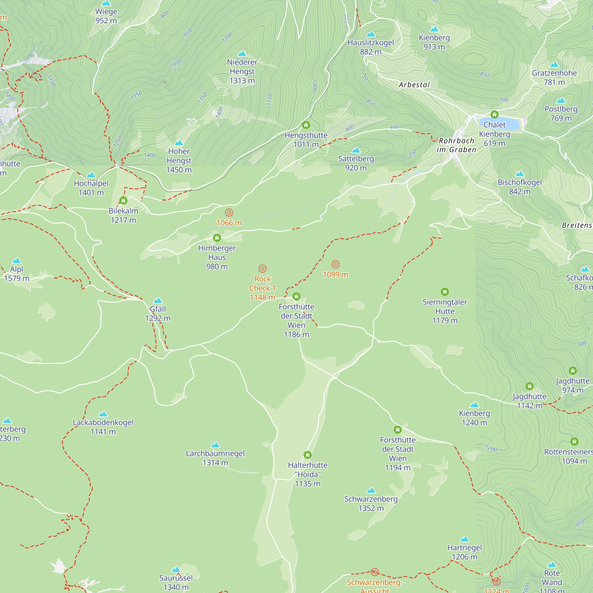 Forsthütte der Stadt Wien map