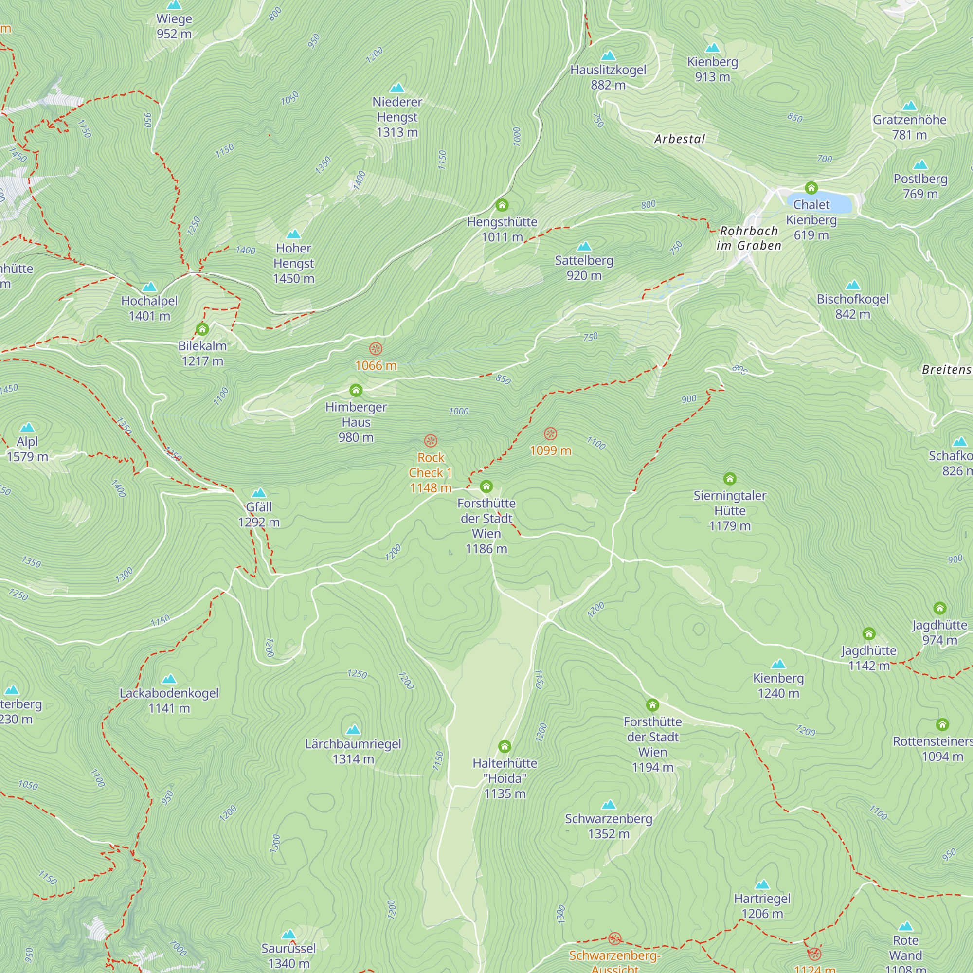 Forsthütte der Stadt Wien map