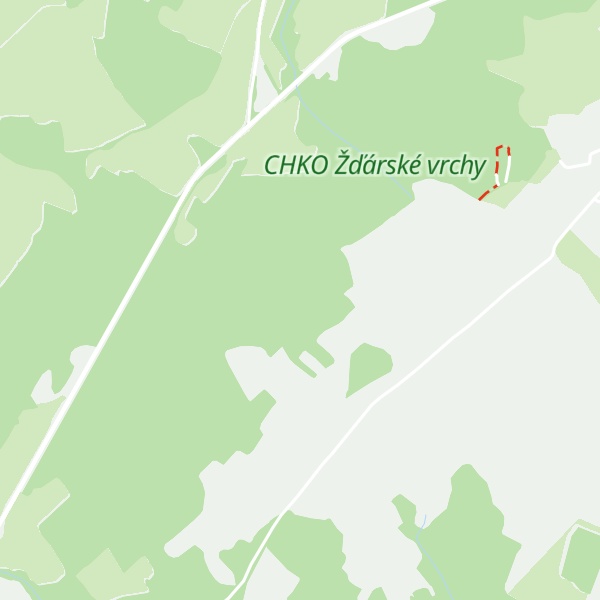 Map of Zadní Hradiště