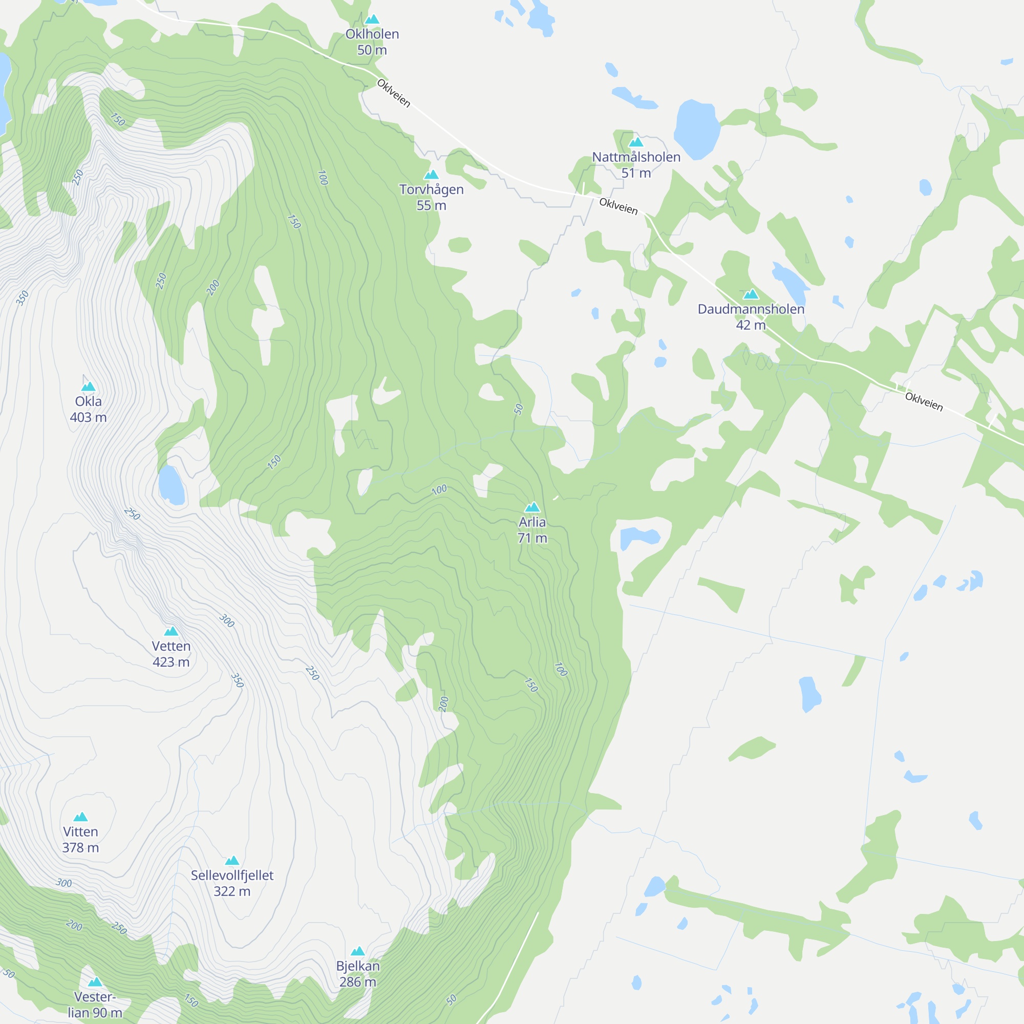 Arlistua dagsturhytte map