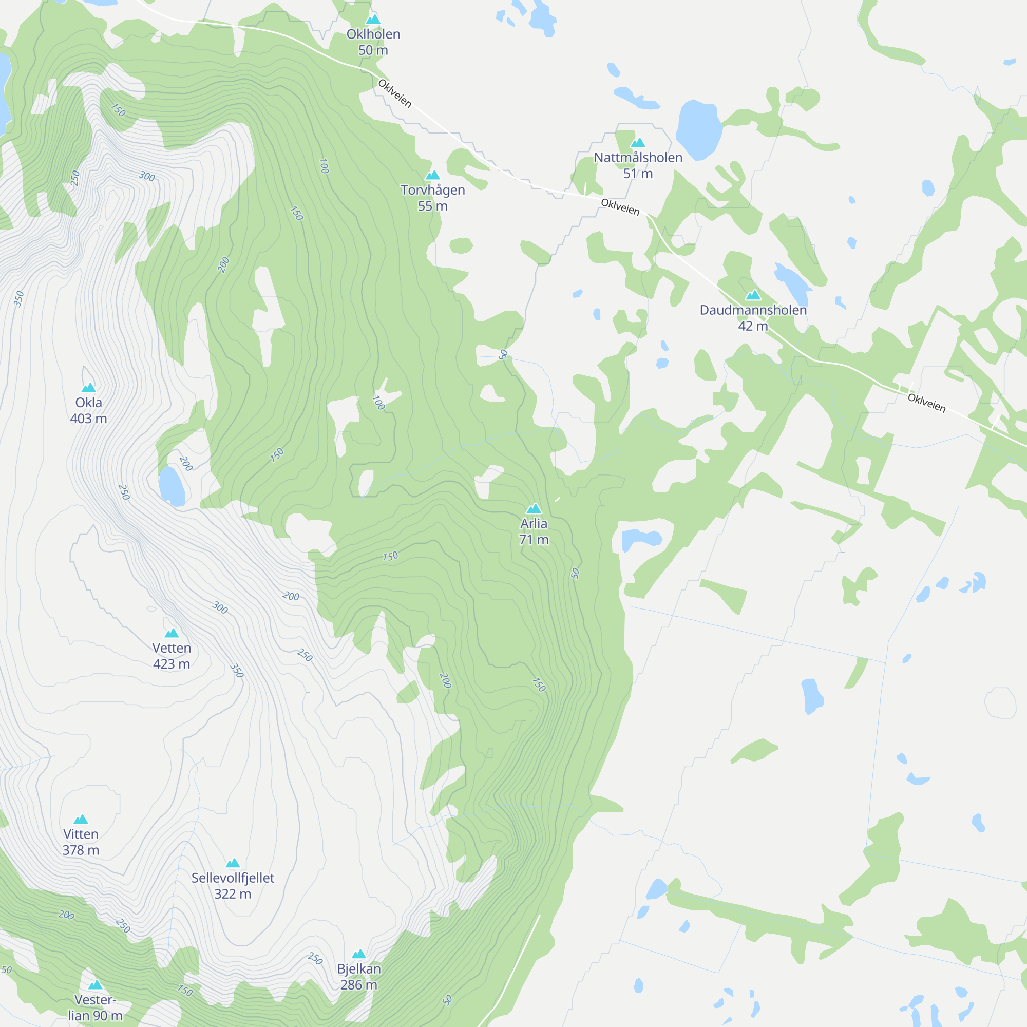 Arlistua dagsturhytte map