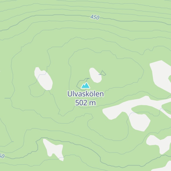 Map of Ulvaskölen