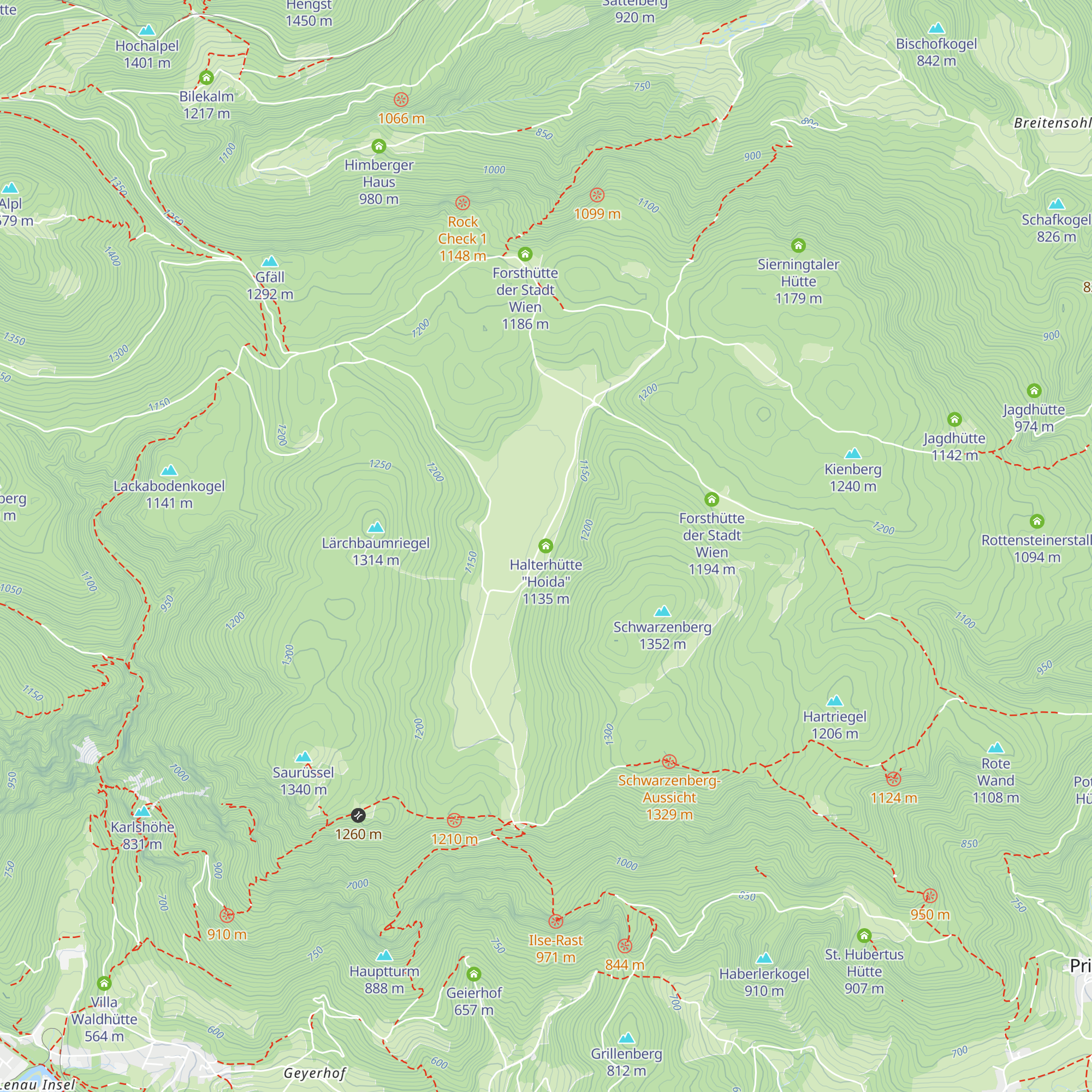 Halterhütte "Hoida" map