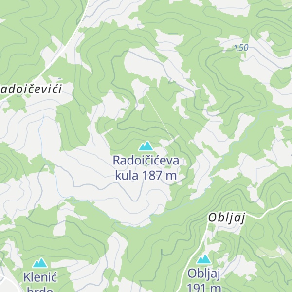 Map of Radoičićeva kula