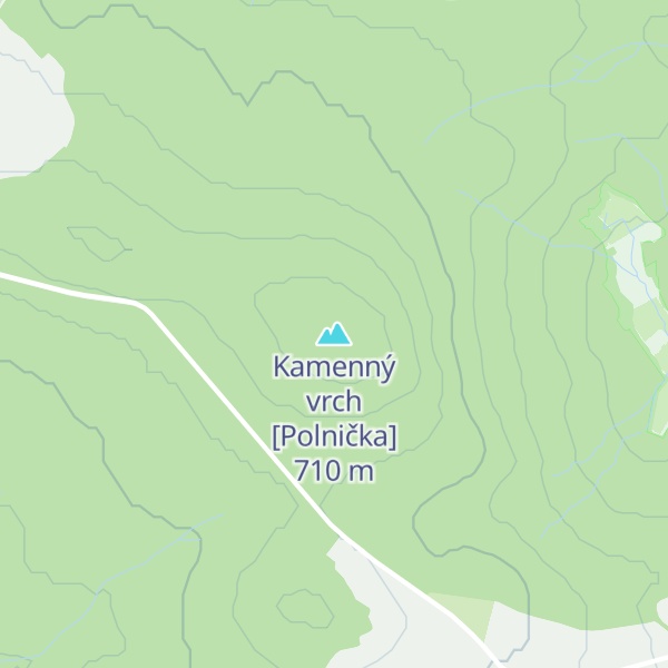 Map of Kamenný vrch [Polnička]