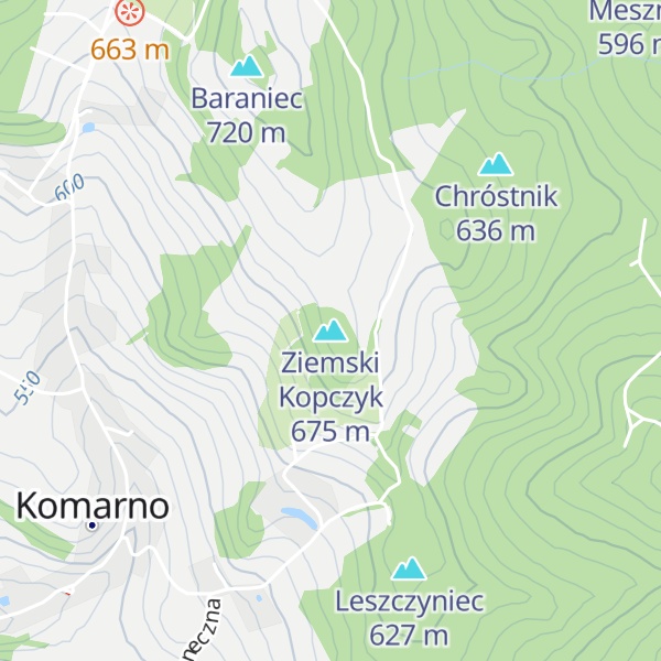 Map of Ziemski Kopczyk
