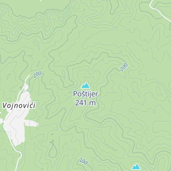 Map of Poštijer