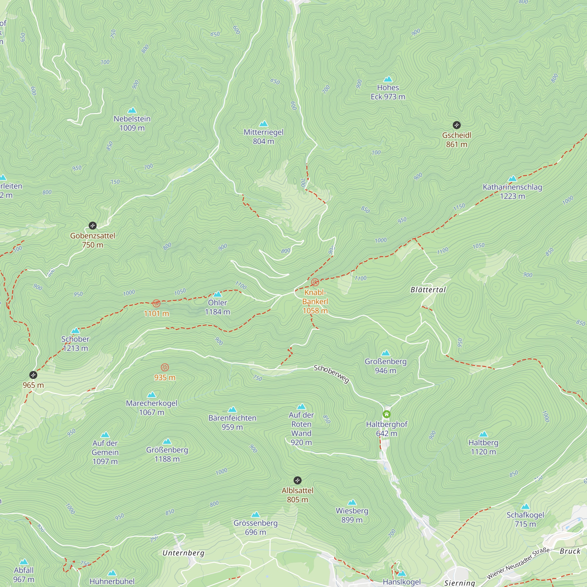 Öhlerschutzhaus map