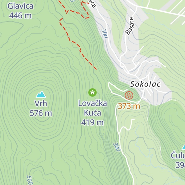 Map of Lovačka Kuća