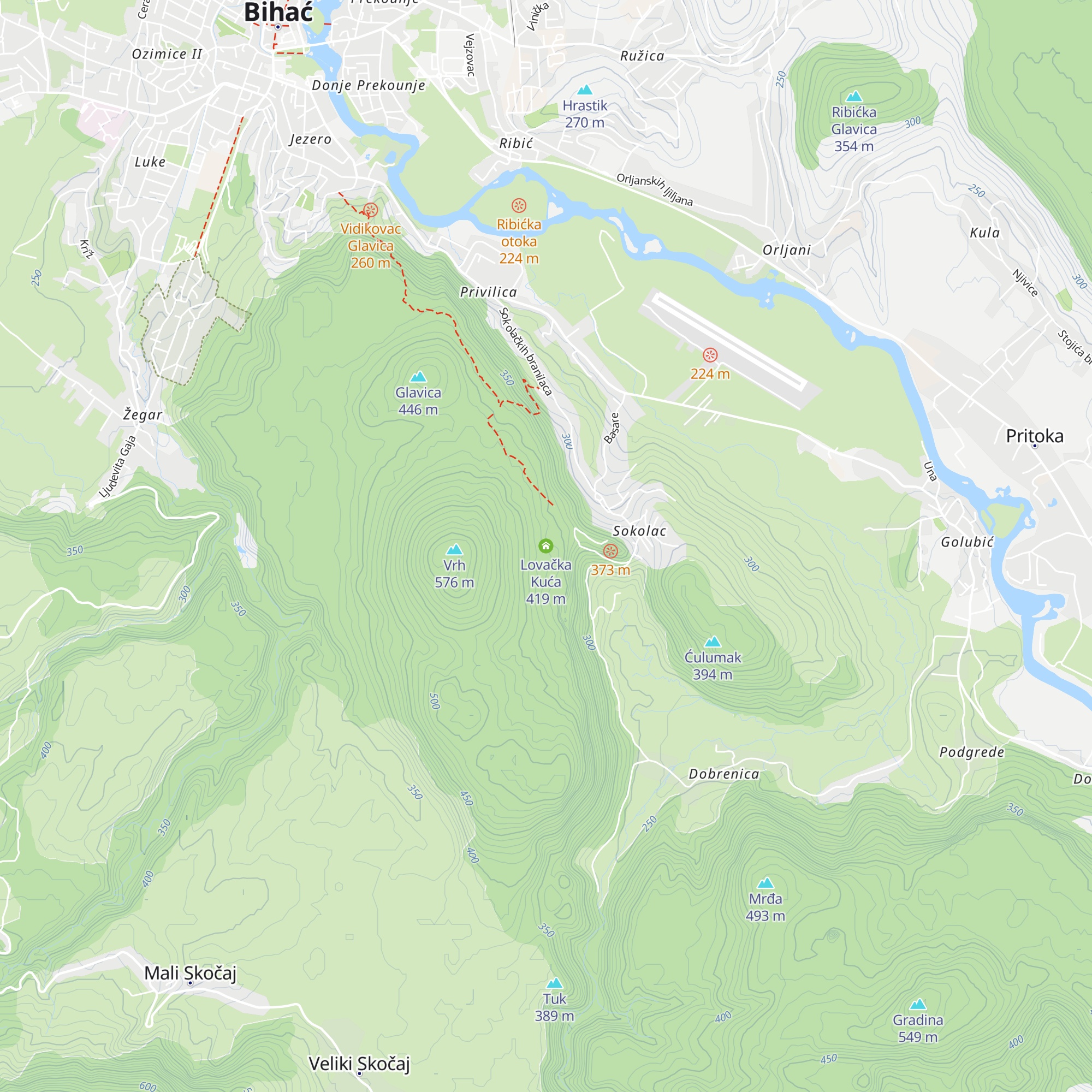 Lovačka Kuća map
