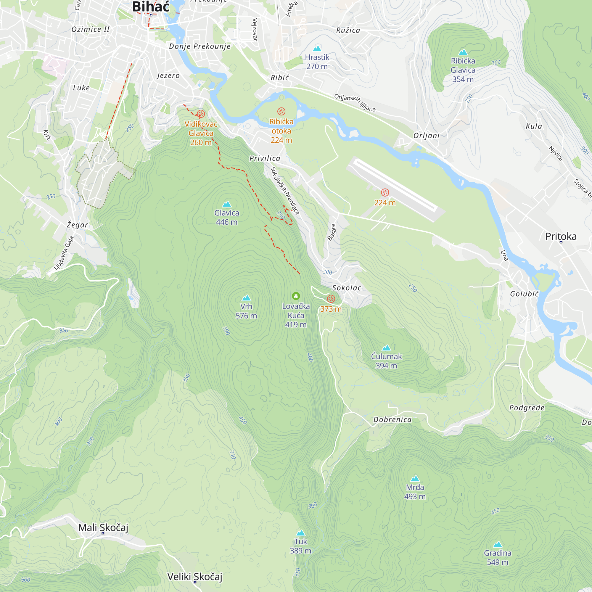 Lovačka Kuća map