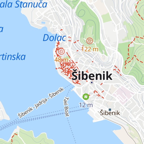 Map of Visitor information center of St. Michael's fortress and Barone fortress