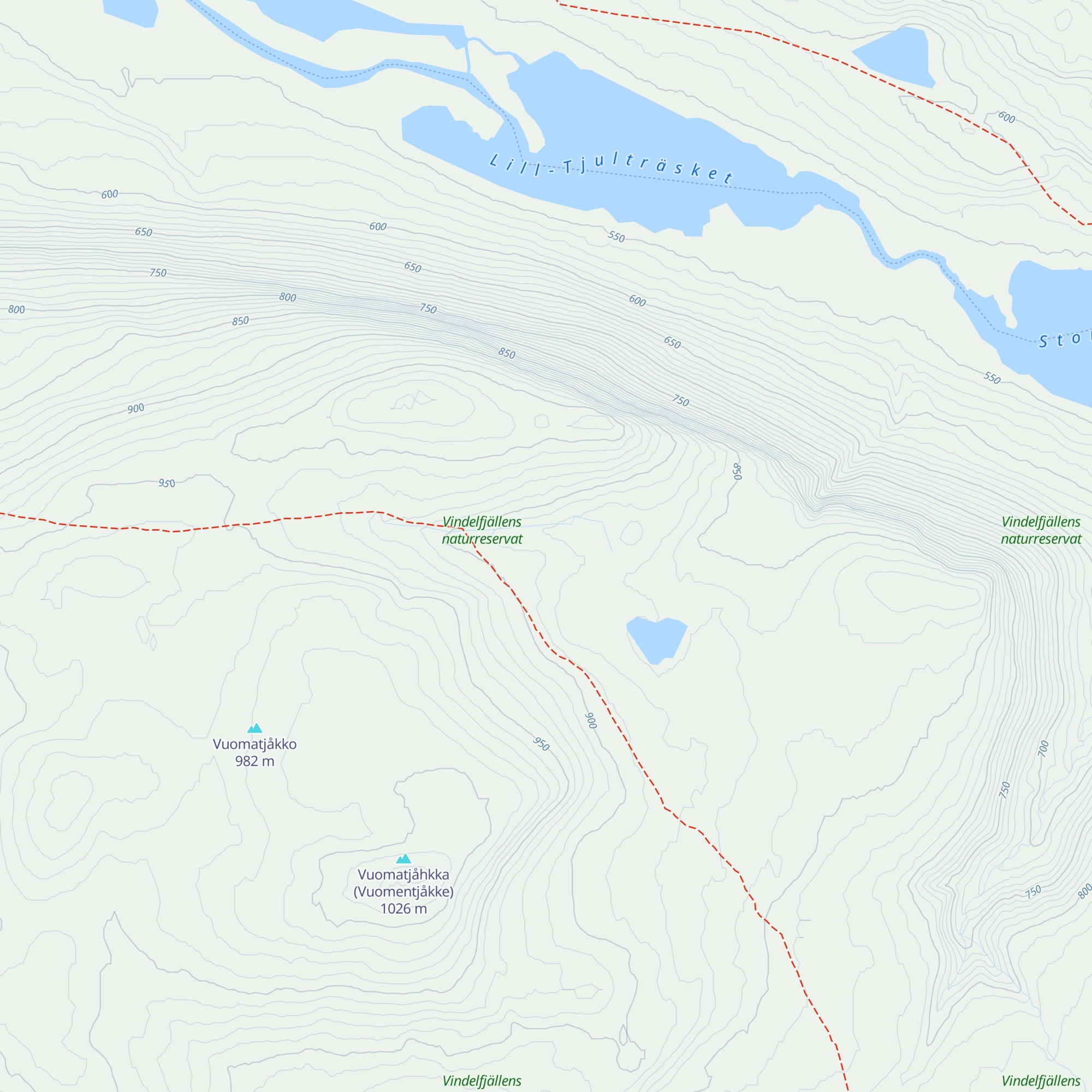 Vuometjakke Rastskydd map