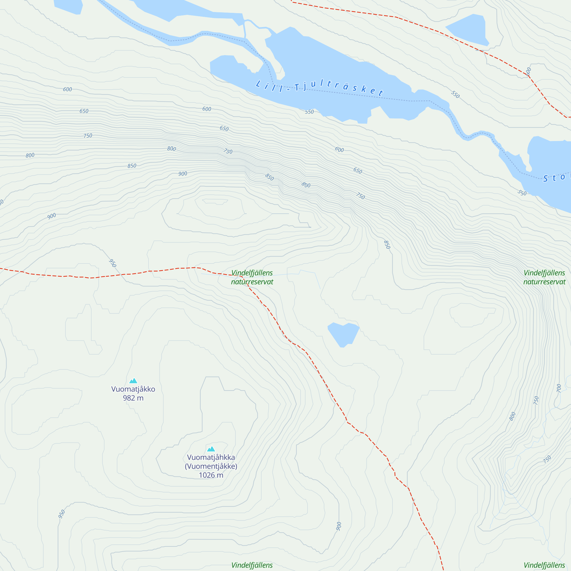 Vuometjakke Rastskydd map