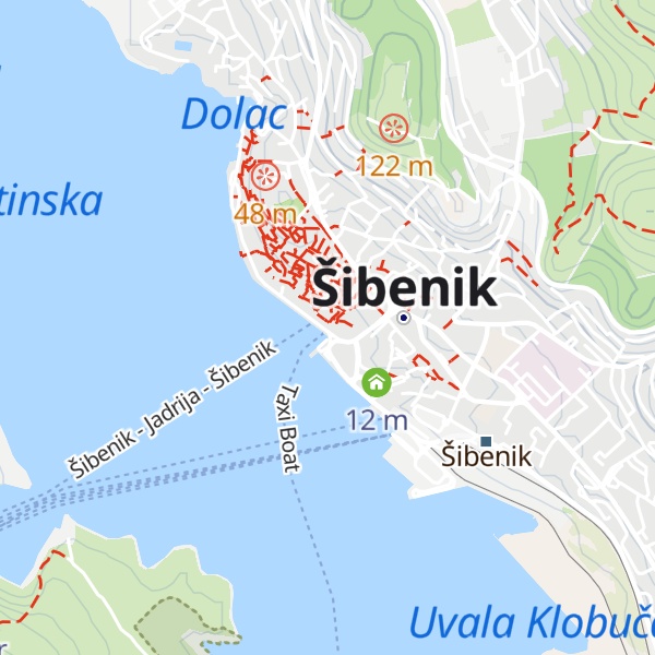 Map of Info centar Tvrđava sv. Nikole