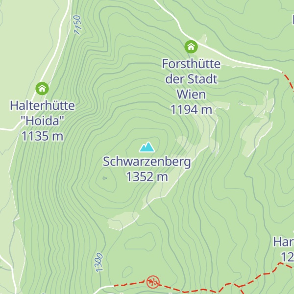 Map of Schwarzenberg