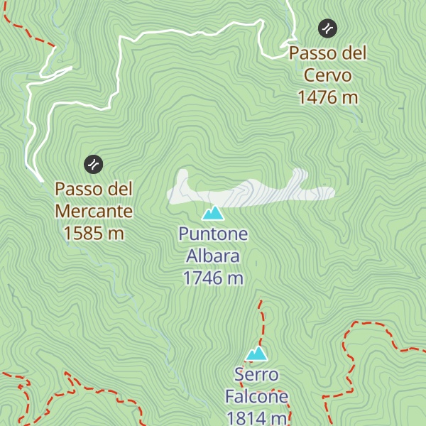 Map of Puntone Albara