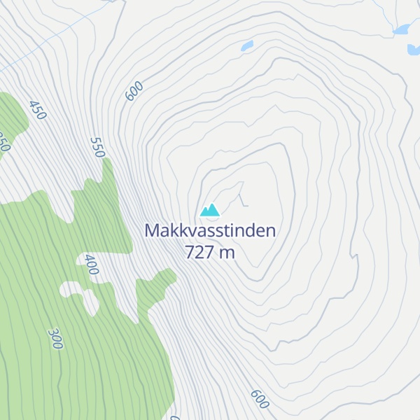 Map of Makkvasstinden