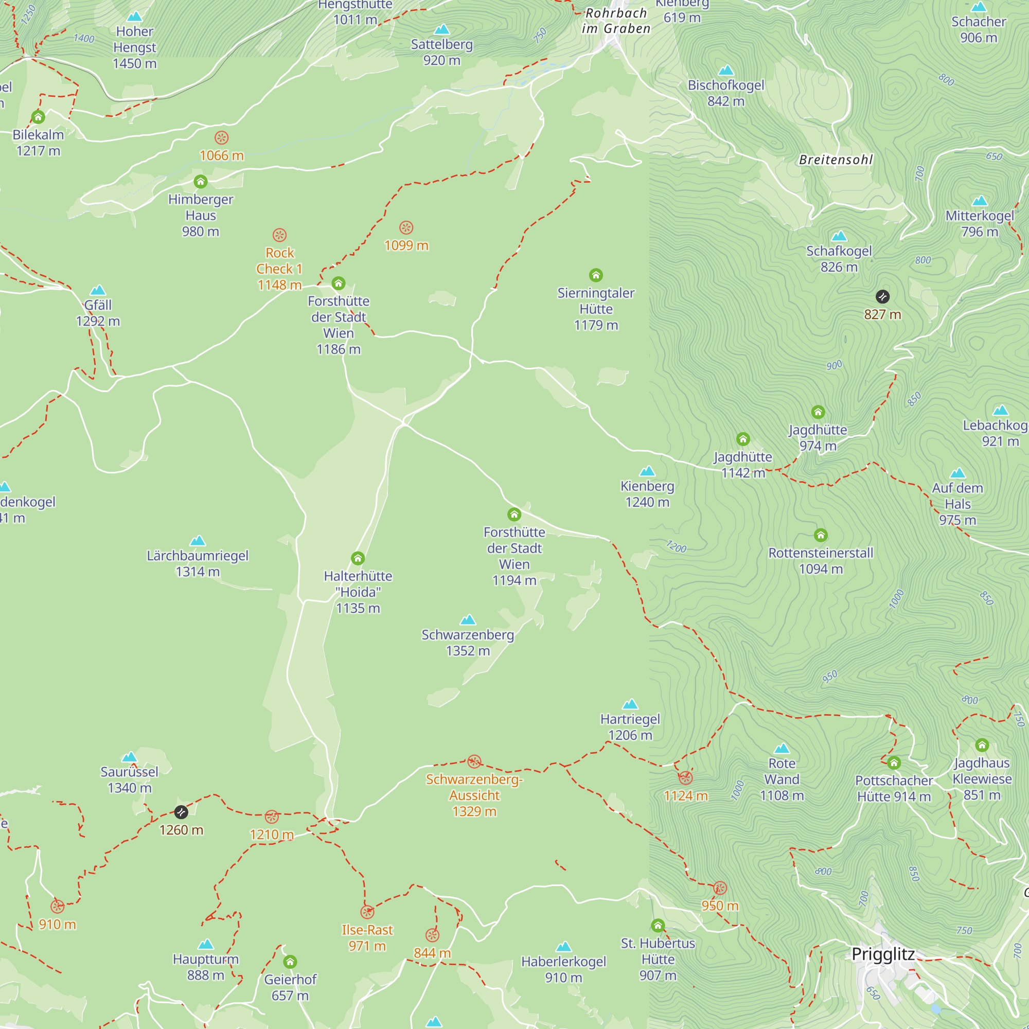 Forsthütte der Stadt Wien map