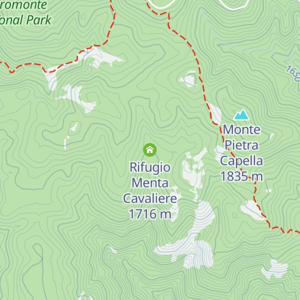 Map of Rifugio Menta Cavaliere