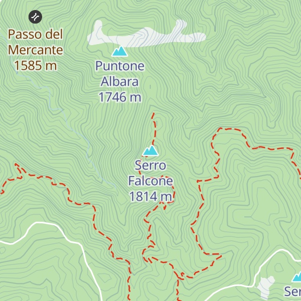 Map of Serro Falcone