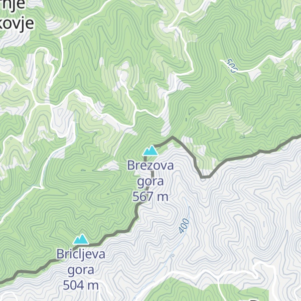 Map of Brezova gora
