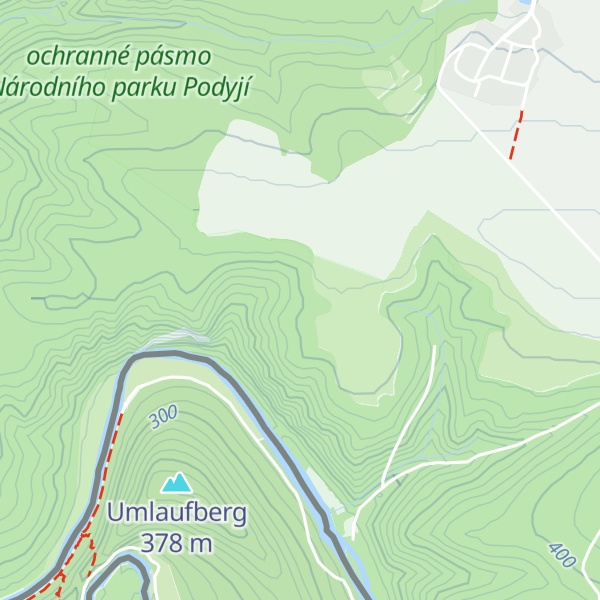 Map of U včelína