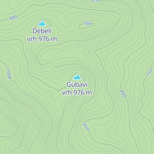 Map of Gubavi vrh