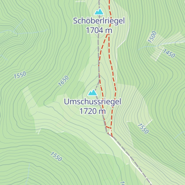 Map of Umschussriegel