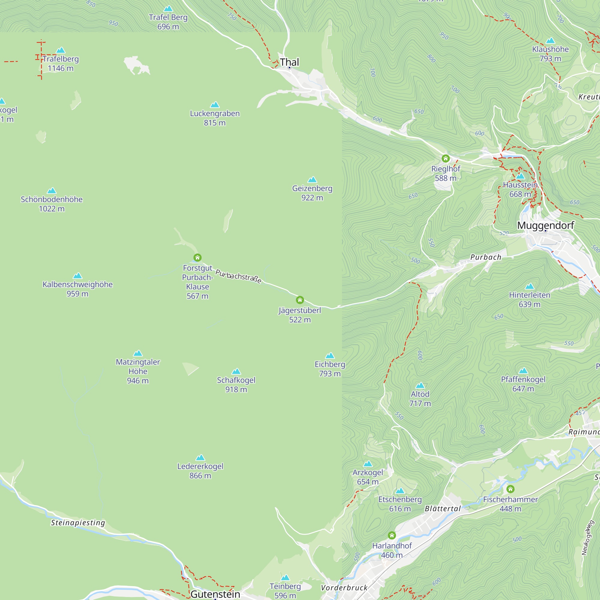 Jägerstüberl map
