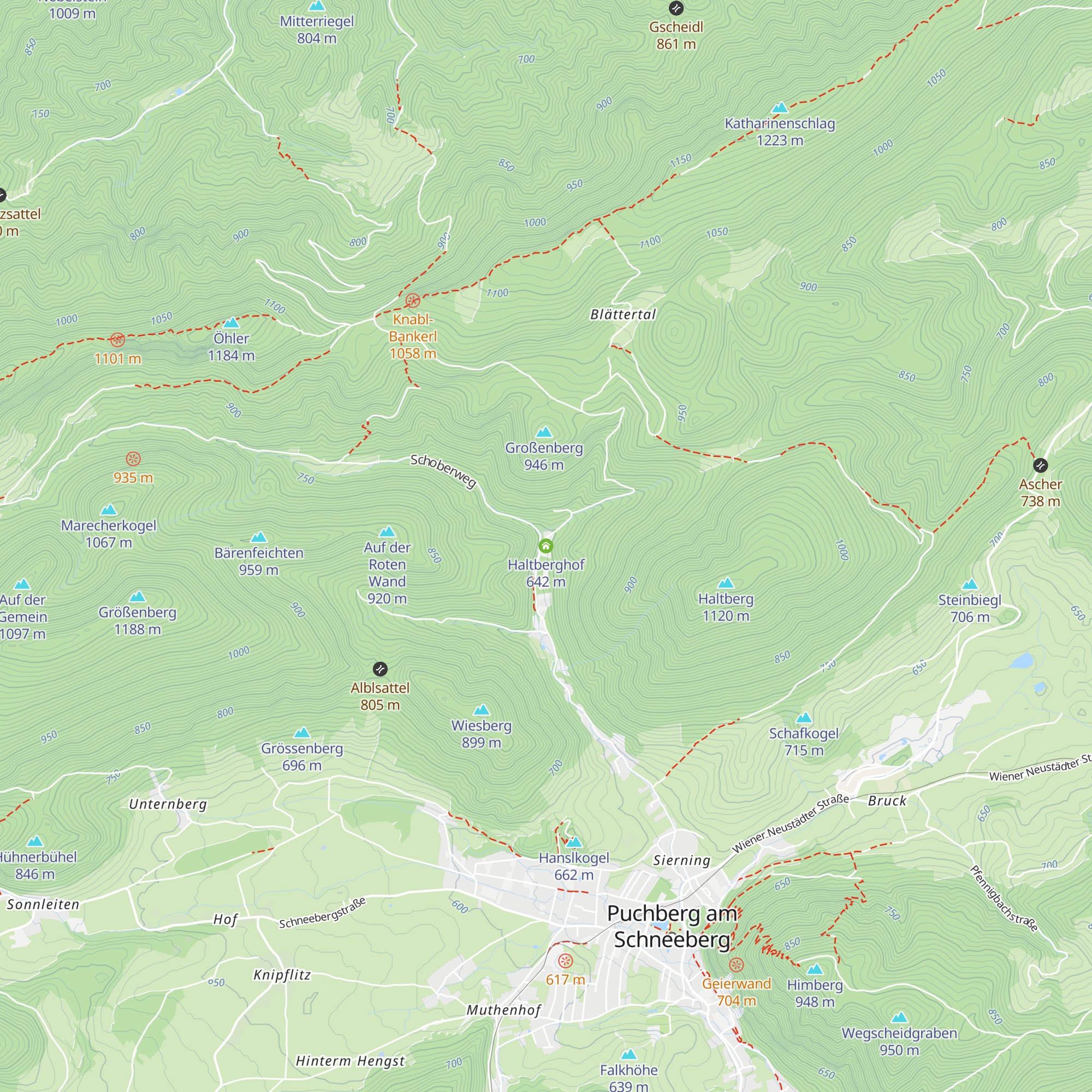 Haltberghof map