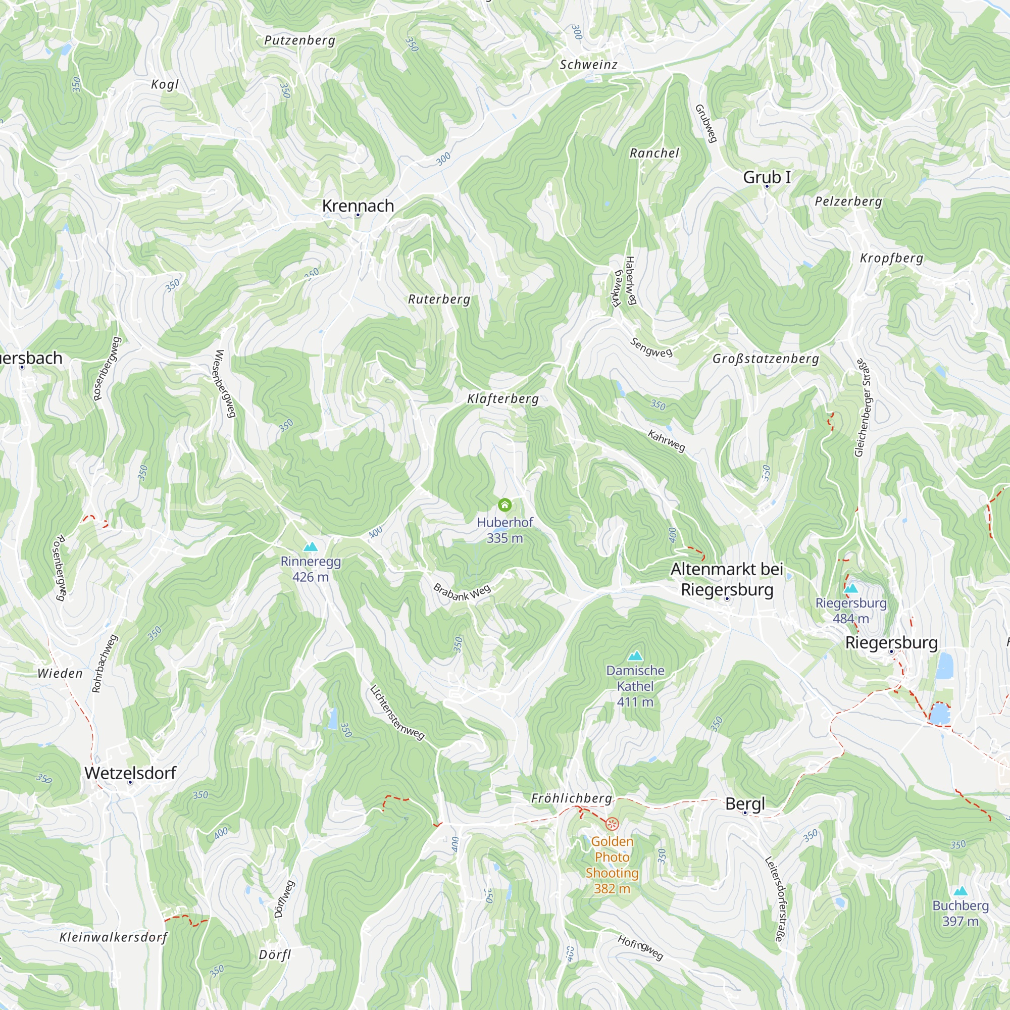 Huberhof map