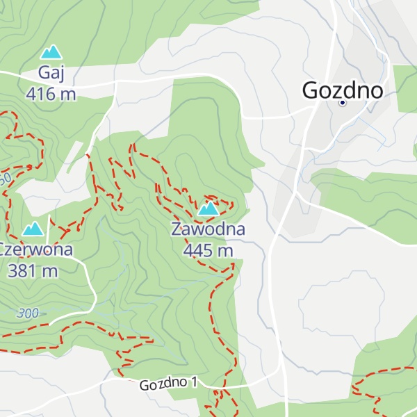 Map of Zawodna
