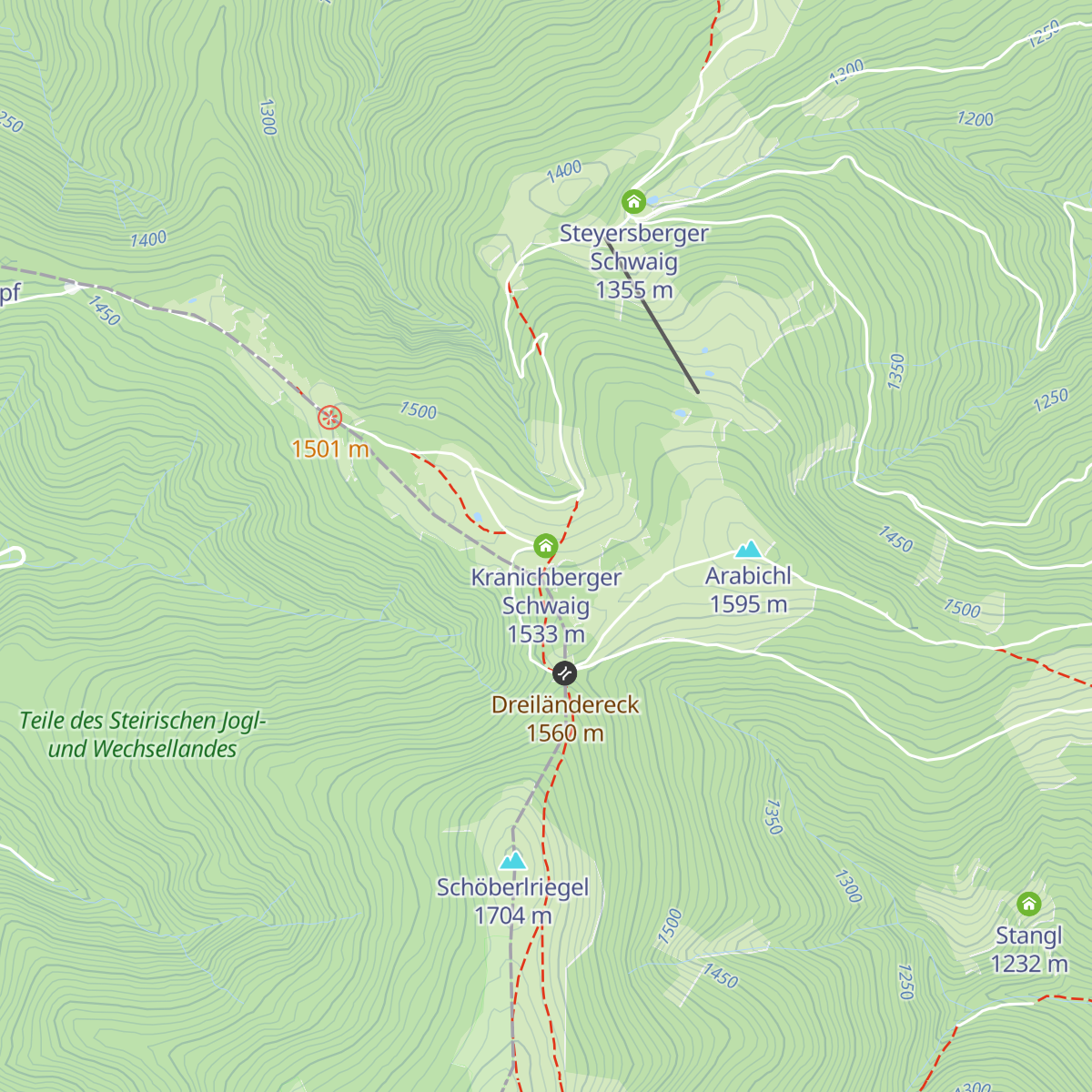 Kranichberger Schwaig map