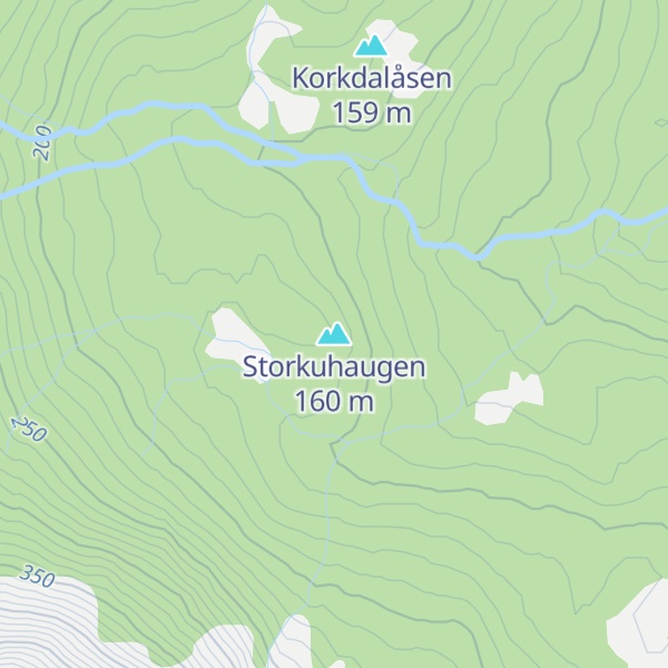 Map of Storkuhaugen