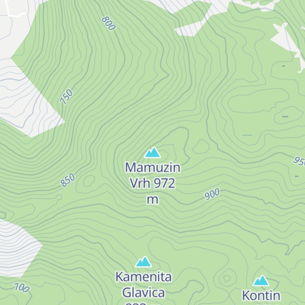 Map of Mamuzin Vrh
