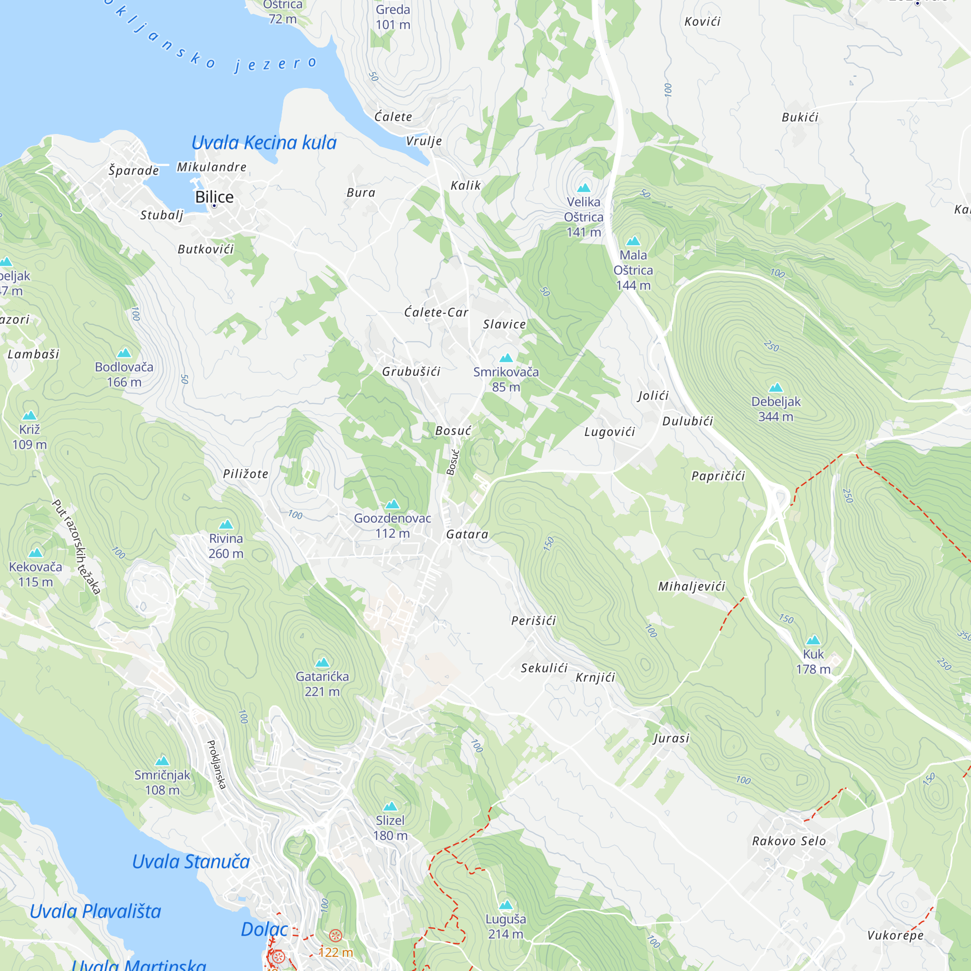 Suzuki Bilice map
